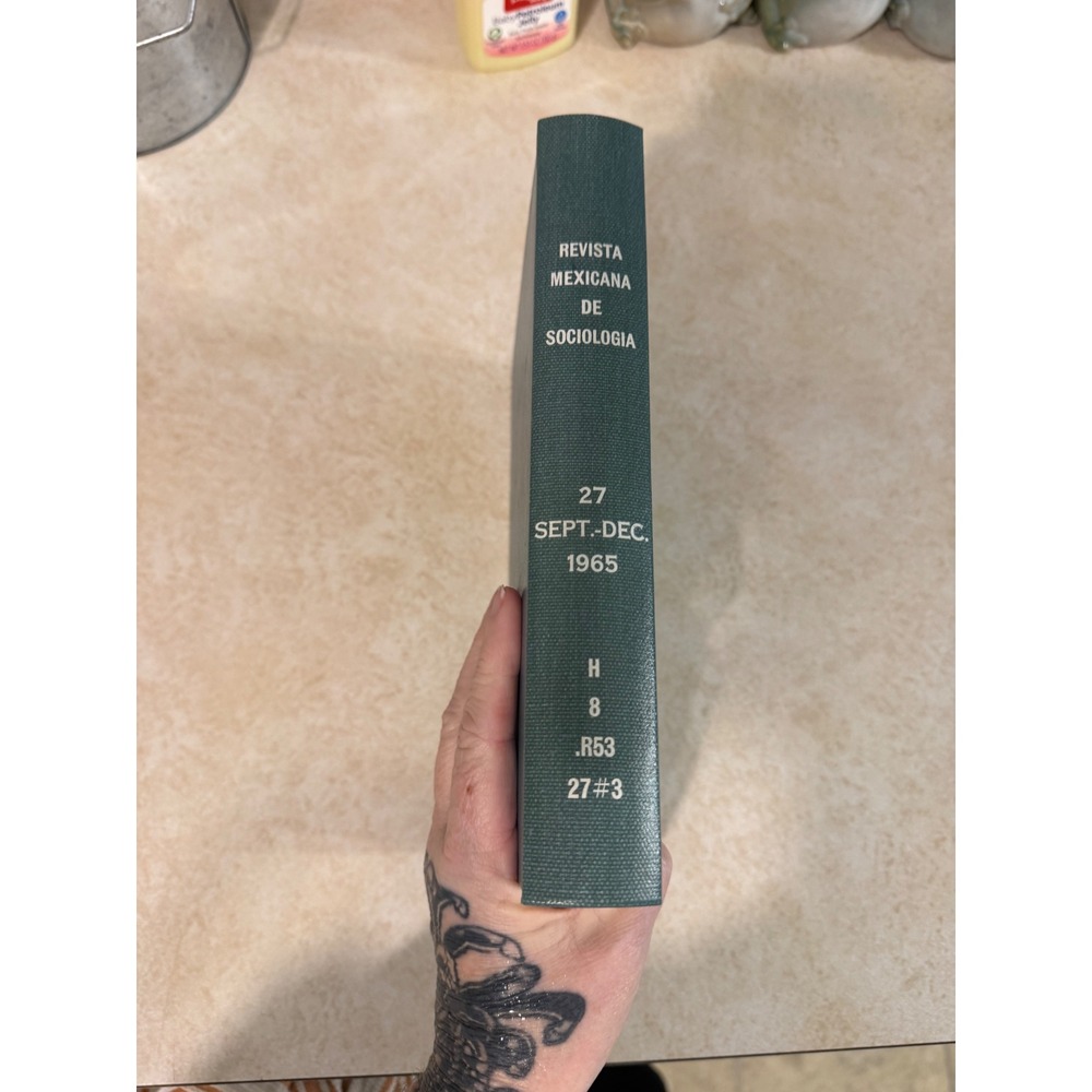 1965 Revista Mexicana de Sociologia Vol 27 No 3 UNAM Spanish Sociology Journal